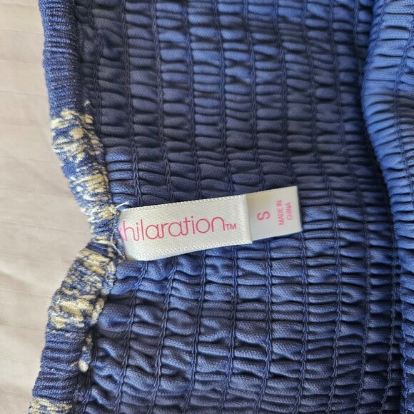 Xhilaration Blue Off Shoulder Maxi Sundress Size S - Picture 5 of 6